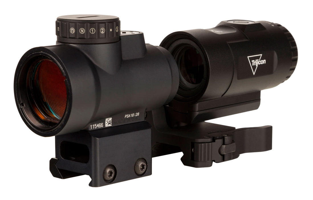 Trijicon 2200057 MRO HD Matte Black 1x/3x 25 mm 2 MOA Red Dot/68 MOA Circle Multi Reticle Magnifier