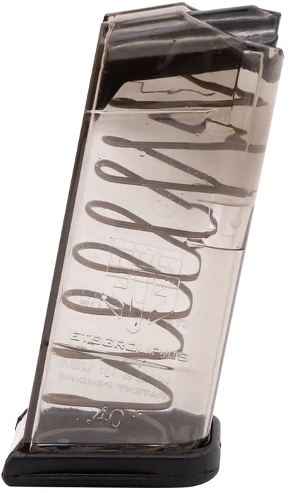 ETS Group GLK27 Pistol Mags  9rd 40 S&W Compatible w/ Glock 27 Clear Polymer