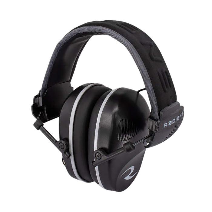 Radians R3200ECS R-3200 Dual Mic Electronic Muff 23 dB Over the Head Black/Gray Adult 1 Pair
