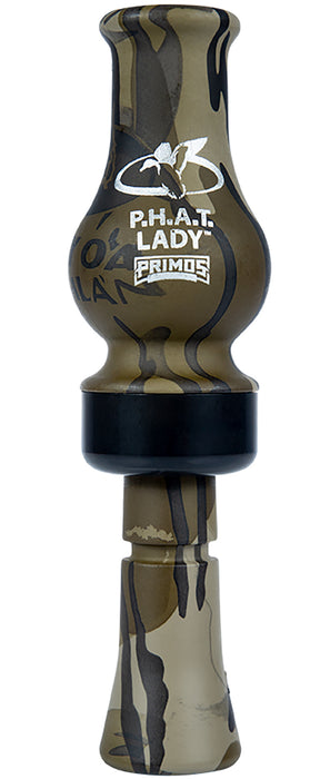 Primos PS892 Phat Lady  Open Call Single Reed Turkey Sounds Attracts Ducks Mossy Oak Original BottomLand Plastic
