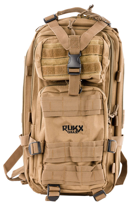 Rukx Gear ATICT1DT Tactical 1 Day Tan 600D Polyester