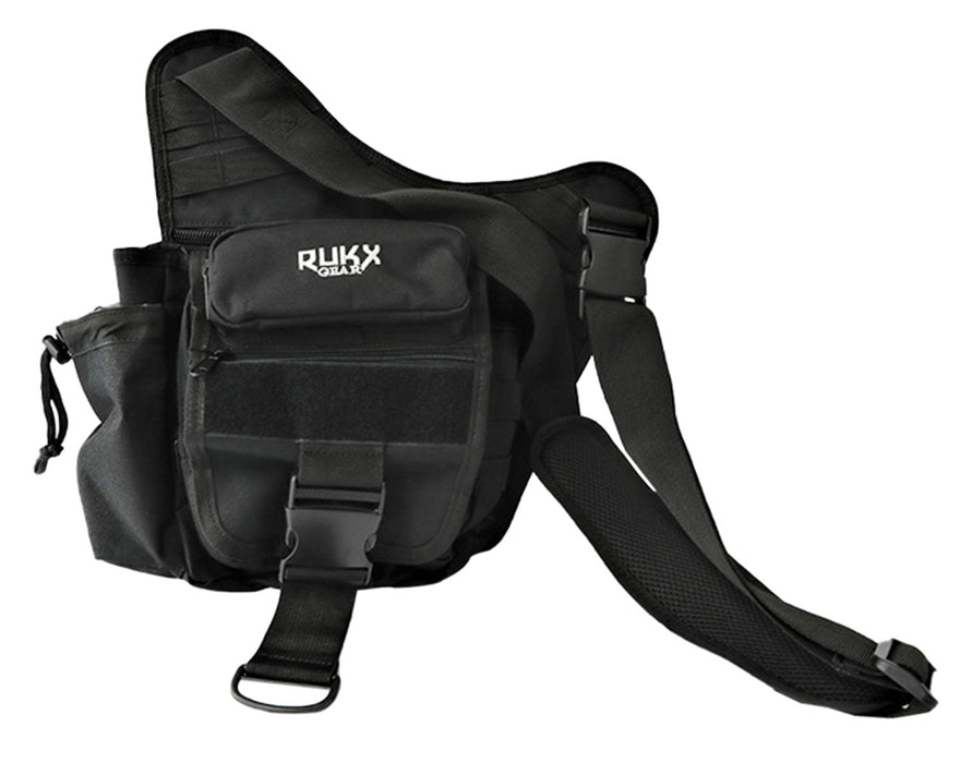 Rukx Gear ATICTSBB Sling Bag  Black 600D Polyester Single Strap