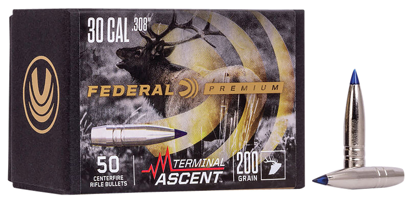 Federal PB308TA2 Premium Terminal Ascent Component 30Cal 200gr 50 Per Box/4 Case