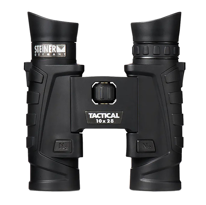 Steiner 2004 T1028 Tactical 10x28mm Roof Prism, Fast-Close Focus, Black Makrolon w/Rubber Armor