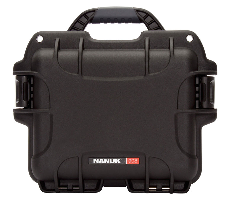 Nanuk 9081001 908  Waterproof Black Resin w/ Foam Padding&Airline Approved