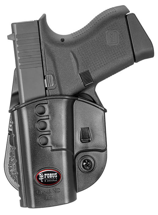 Fobus GL43NDLH Passive Retention Evolution OWB Black Polymer Paddle Fits Glock 43 Left Hand