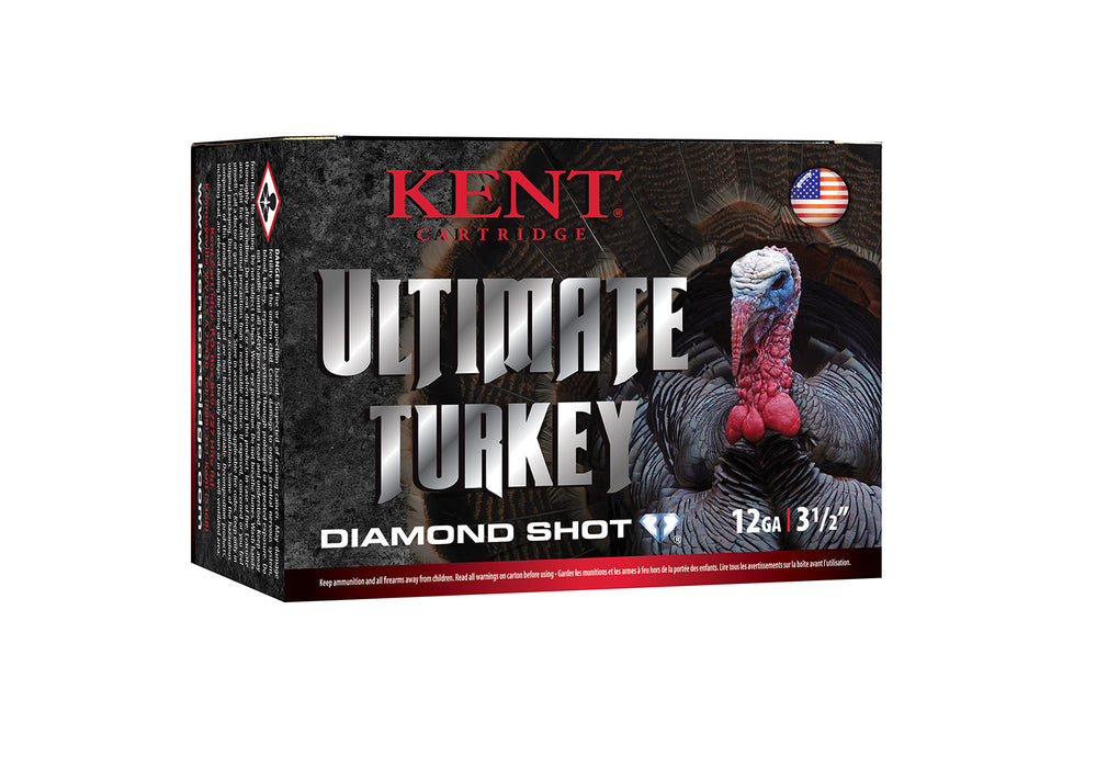 Kent Cartridge C1235TK635 Ultimate Turkey 12 Gauge 3.50" 2 1/4 oz 1200 fps Diamond 5 Shot 10 Bx/10 Cs