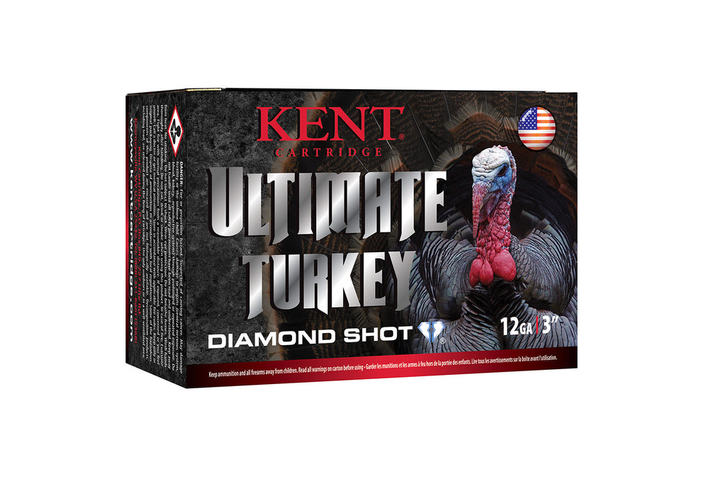 Kent Cartridge C123TK504 Ultimate Turkey 12 Gauge 3" 1 3/4 oz 1310 fps Diamond 4 Shot 10 Bx/10 Cs