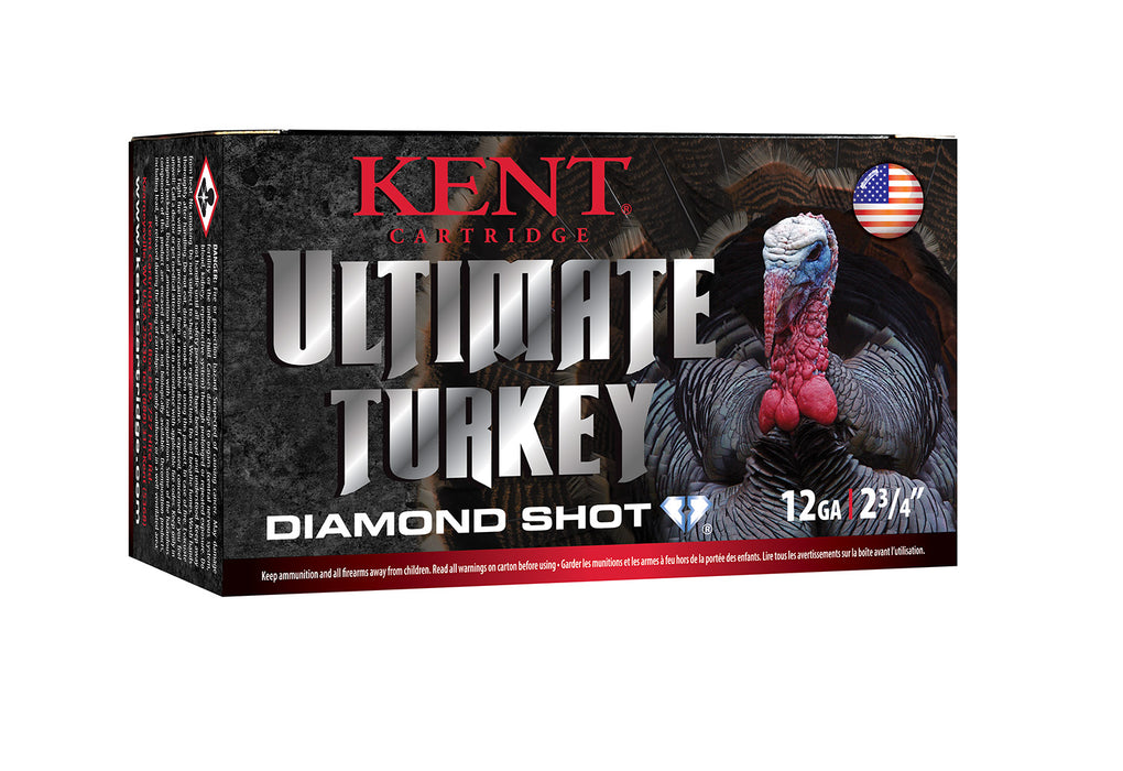 Kent Cartridge C122TK465 Ultimate Turkey 12 Gauge 2.75" 1 5/8 oz 1285 fps Diamond 5 Shot 10 Bx/10 Cs