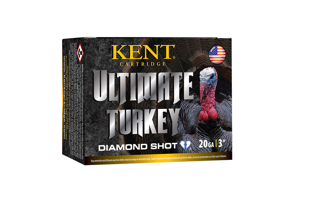 Kent Cartridge C203TK364 Ultimate Turkey 20 Gauge 3" 1 1/4 oz 1300 fps Diamond 4 Shot 10 Bx/10 Cs