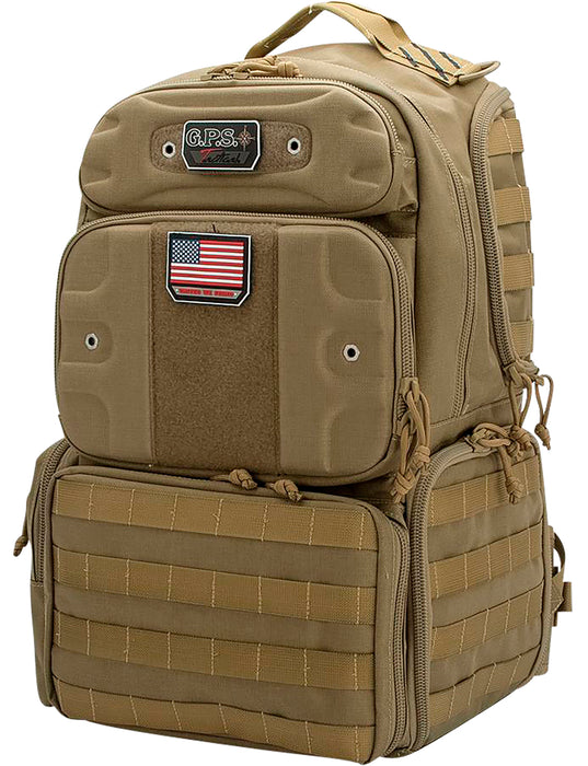 GPS Bags T1913BPT Tactical  Tan 1000D Polyester 4 Handguns