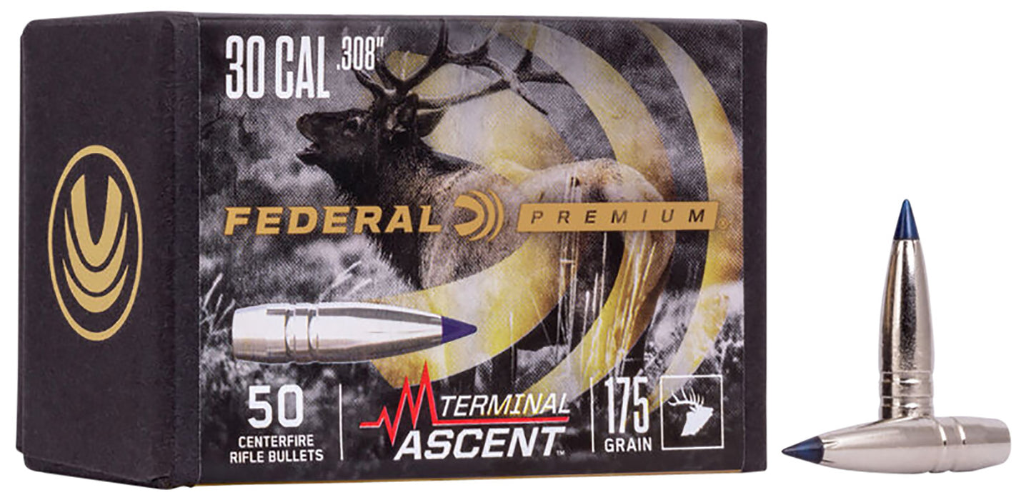 Federal PB308TA3 Premium Terminal Ascent Component 30Cal 215gr 50 Per Box/4 Case