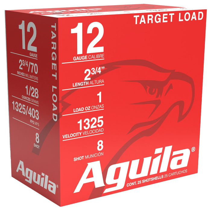 Aguila 1CHB1286 Competition High Velocity 12 Gauge 2.75" 1 oz 8 Shot 25 Per Box/10 Cs