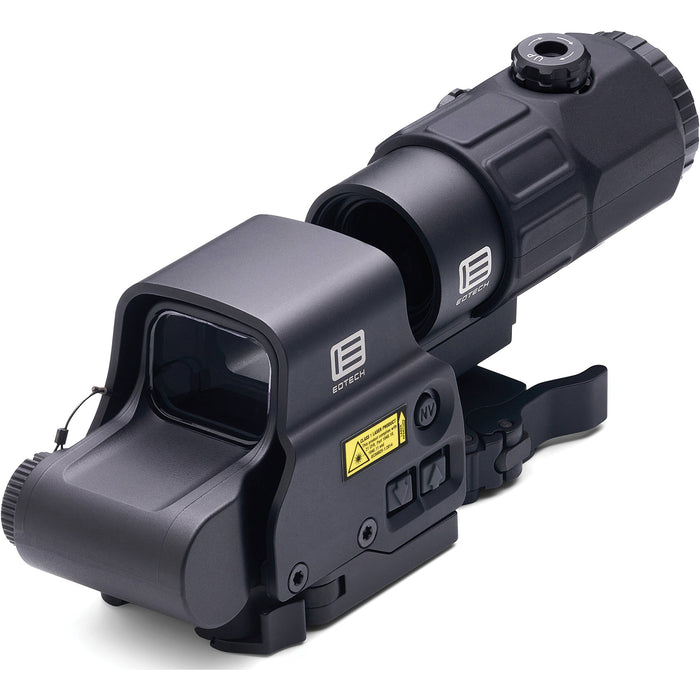 Eotech HHSV HHS V EXPS & G45 Magnifier Matte Black 1x/5x 1.20" x 0.85" 4 x 1 MOA Red Dots/68 MOA Ring