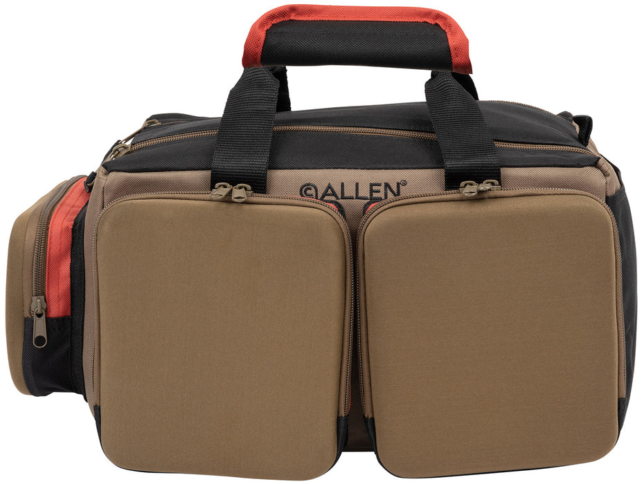 Allen 8305 Eliminator Rangemaster Tan Range Bag w/Pistol Rug, Multiple Exterior Pockets,  Rigid Bottom w/Feet For Stability