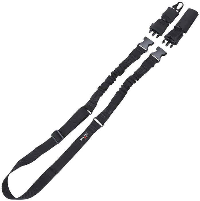 Tac Six 8911 Citadel Single & Double Point Sling Black Webbing 50" OAL Single to Two Point MSR