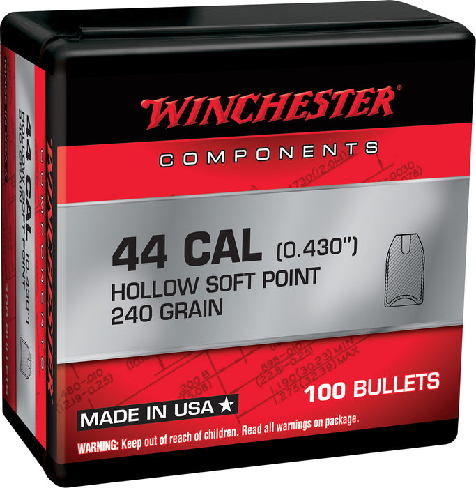 Winchester Ammo WB44SP240X Centerfire Handgun Reloading 44Special 240gr Soft Point 100 Per Box/10 Case