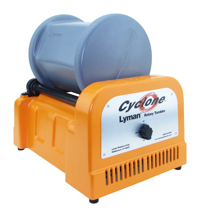 Lyman 7631550 Cyclone Rotary Tumbler Orange/Blue Multi-Caliber 1000 Cases 10 lbs