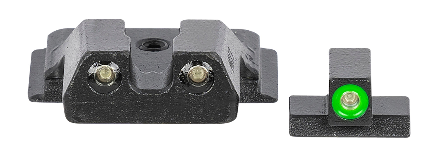 Meprolight USA 417703111 Hyper-Bright  Green Tritium Green Outline Front Sight-Green Tritium Black Outline Rear Smith & Wesson M&P Shield