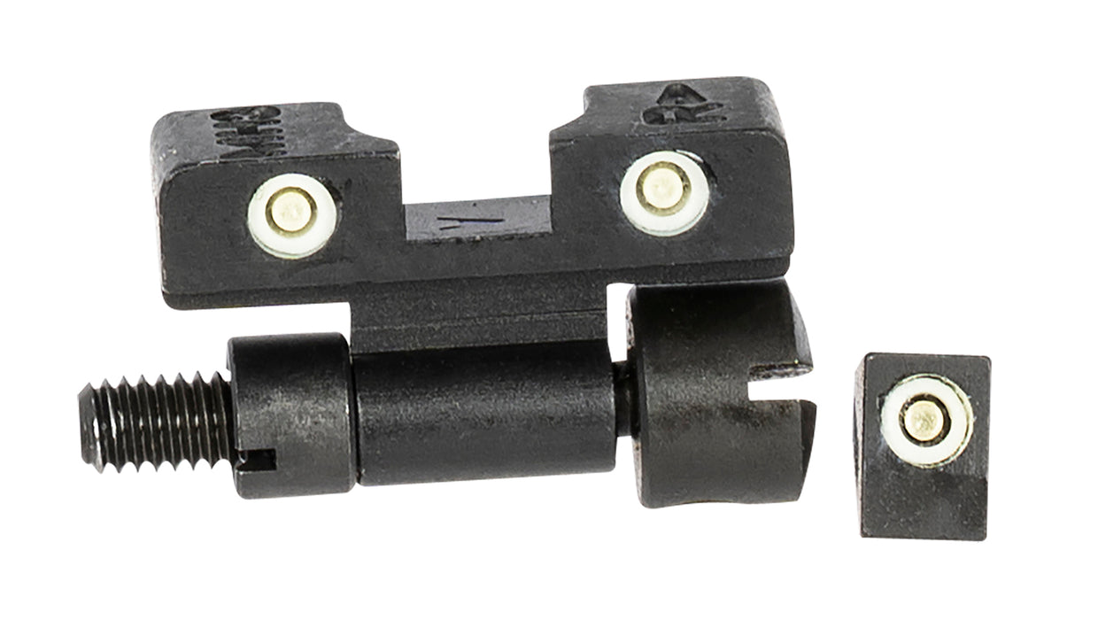 Meprolight USA 227703101 Tru-Dot Adjustable Sights  Green Tritium White Outline Front Sight-Green Tritium White Outline Rear Sight Smith & Wesson K/L/N Frames