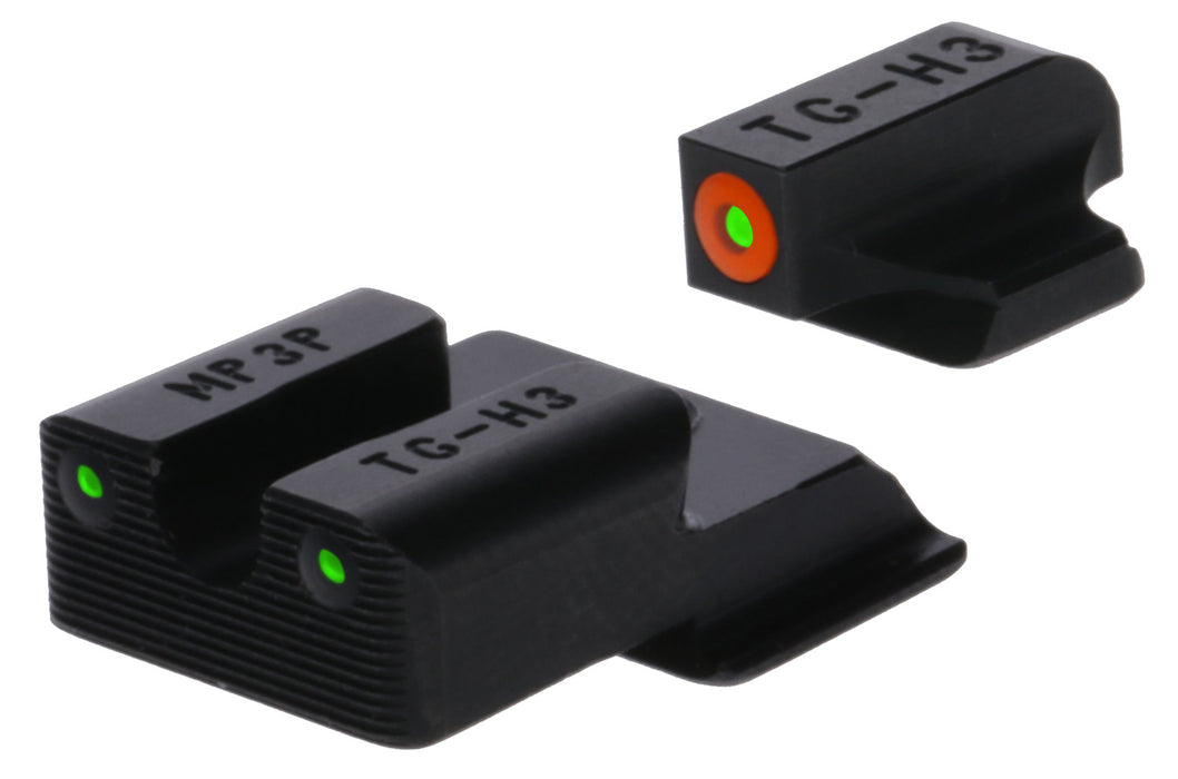 TruGlo TG231MP4C Tritium Pro  Black | Green Tritium Orange Outline Front Sight Green Tritium Rear Sight