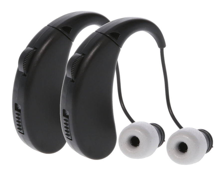 Walker's GWPRCHUE2PK Ultra Ear BTE Hearing Enhancer 22 dB Behind the Ear Rechargeable 2 Pack