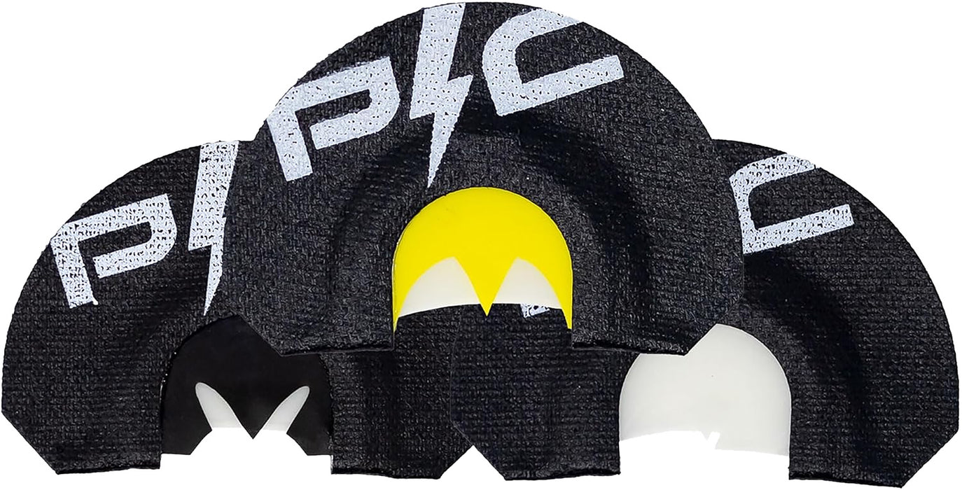 Power Calls 24226 Short Circuit Combo  Diaphragm Call Turkey Hen Sounds Attracts Turkeys Black 3 Pack