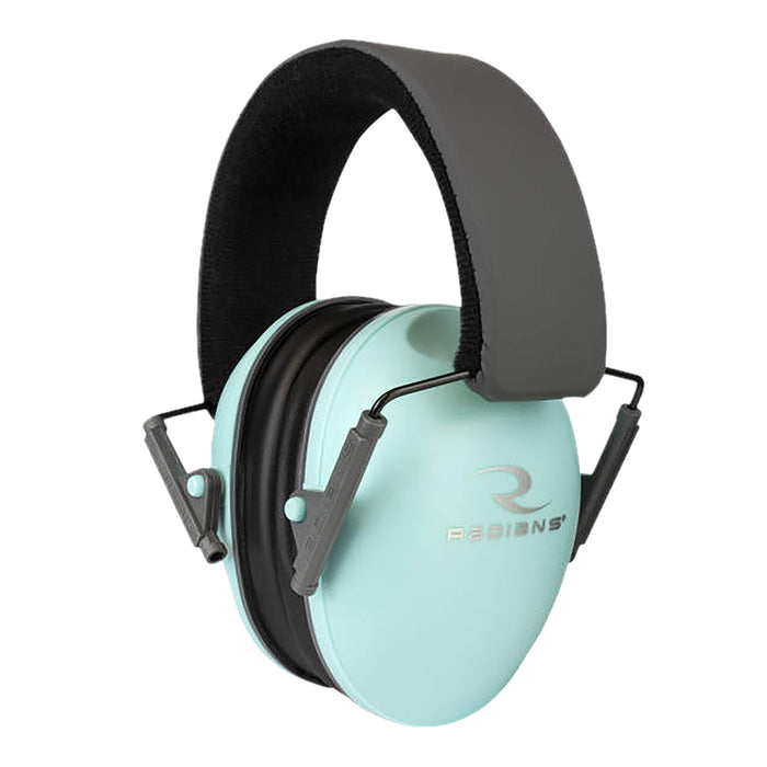 Radians LS0820CS Lowset Passive Muff 21 dB Over the Head Aqua Blue/Black Women 1 Pair
