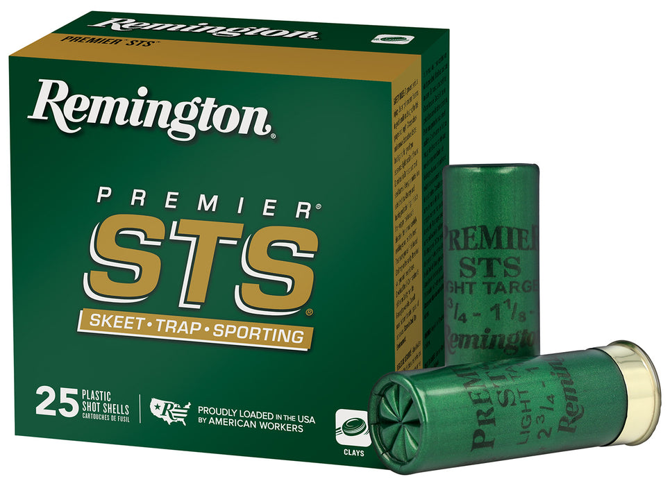 Remington Ammunition 20242 Premier STS  12 Gauge 2.75" 1 1/8 oz 1100 fps 8 Shot 25 Bx/10 Cs