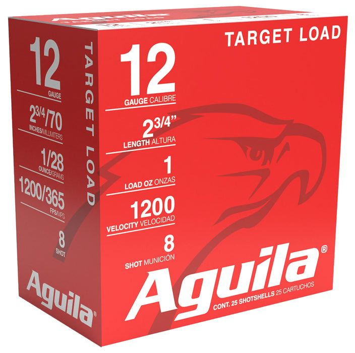 Aguila 1CHB1305 Competition Target 12 Gauge 2.75" 1 oz 8 Shot 25 Per Box/10 Cs