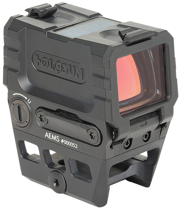 Holosun AEMS221301 AEMS  Black Anodized 1 x 1.1" x 0.87" 2 MOA Green Dot/65 MOA Circle Multi Reticle