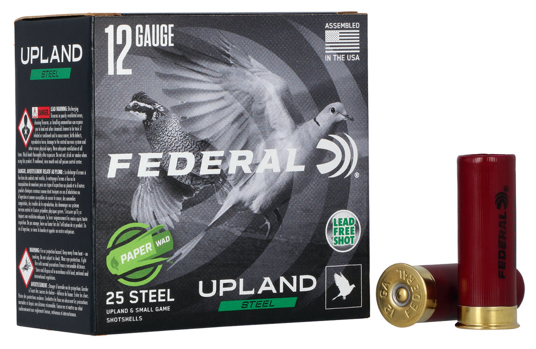 Federal USH122W75 Upland Field & Range Paper Wad 12Gauge 2.75" 1oz 7.5Shot 25 Per Box/10 Case