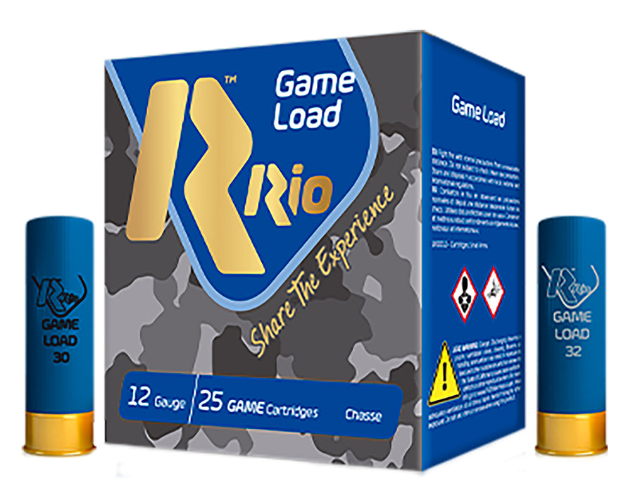 Rio Ammunition TG368 Game Load  12 Gauge 2.75" 1 1/4 oz 8 Shot 25 Per Box/ 10 Cs