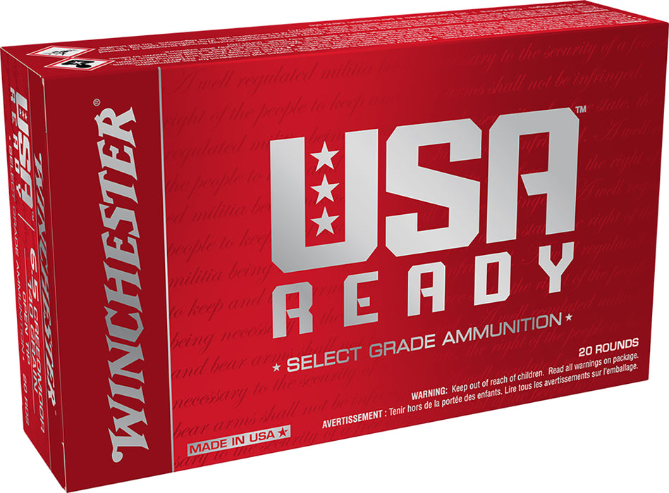 Winchester Ammo RED65140 USA Ready  6.5 Creedmoor 140 gr 2700 fps Open Tip 20 Bx/10 Cs