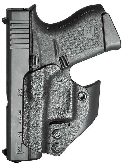 Mission First Tactical H2GL43AIWBM Minimalist Holster IWB Black Polymer Belt Clip Fits Glock 42/43/43X/48 Ambidextrous
