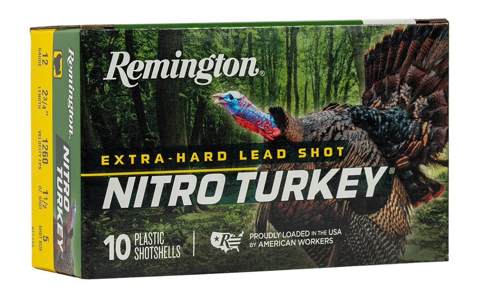 Remington Ammunition 26688 Nitro Turkey  12Gauge 2.75" 1 1/2oz 5Shot 10 Per Box/10 Case