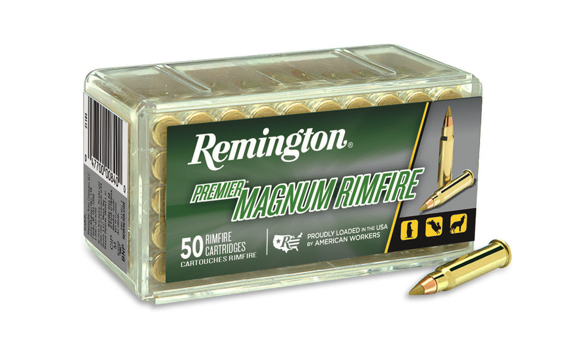 Remington Ammunition 20023 Premier Magnum  17 HMR 17 gr Jacketed Hollow Point (JHP) 50 Bx/ 40 Cs
