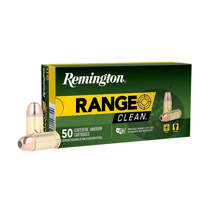 Remington Ammunition 27683 Range Clean 380ACP 95gr Flat Nose Enclosed Base 50 Per Box/10 Case