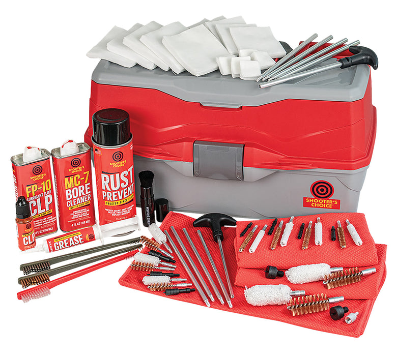 Shooters Choice 900MC Bullseye Box Cleaning Kit Multi-Caliber/12 Gauge Firearm Type Universal Nylon/Bronze/Stainless Steel Bristle