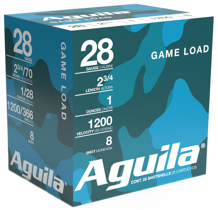Aguila 1CHB2838 Hunting Standard Velocity 28 Gauge 2.75" 1 oz 1200 fps 8 Shot 25 Bx/10 Cs