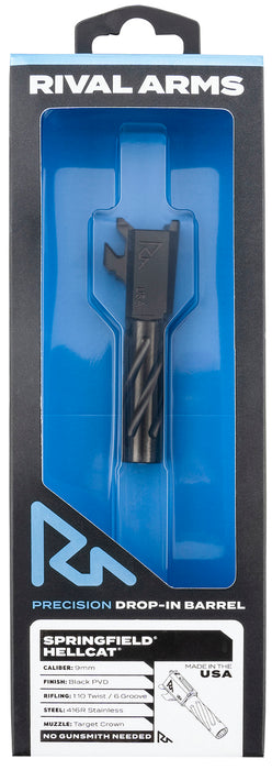 Rival Arms RARA20H101A Precision V1 Match Grade Spiral Fluted Black PVD Stainless Steel, Fits Springfield Hellcat