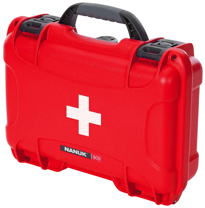 Nanuk 909FSA9 909 First Aid Case Red Resin w/ Latches