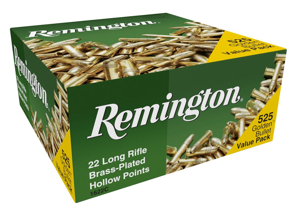 Remington Ammunition 21250 Golden Bullet Value Pack 22LR 36 gr Hollow Point 525 Per Box/12 Case