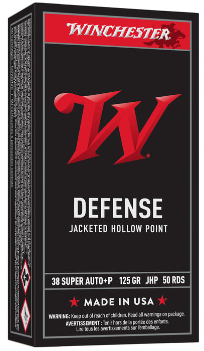 Winchester Ammo USA38AJHP USA  38Special 125gr Jacketed Hollow Point 50 Per Box/10 Case