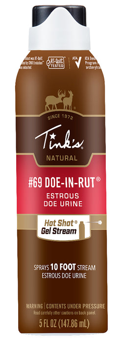 Tinks W6260 #69 Hot Shot Deer Attractant Doe In Estrus Scent Gel 5 oz Gel Stream