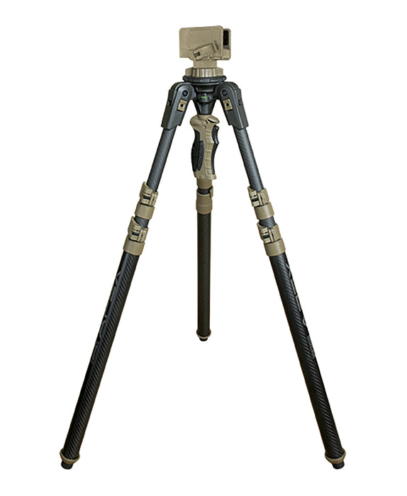 Primos 65900 Trigger Stick Apex Tripod made of Aluminum with Carbon Fiber/Flat Dark Earth Accent Finish, 28"-62" Vertical Adjustment & Rubber Feet