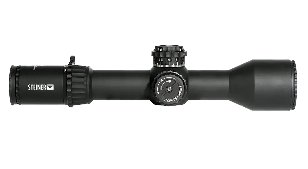 Steiner 5117 T6Xi  Black 2.5-15x 50mm 34mm Tube Illuminated SCR Mil Reticle First Focal Plane
