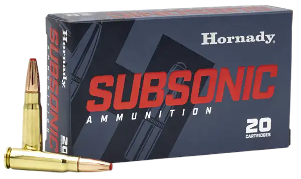 Hornady 80787 Subsonic  7.62x39mm 225 gr 1050 fps Sub-X (SX) 20 Bx/10 Cs