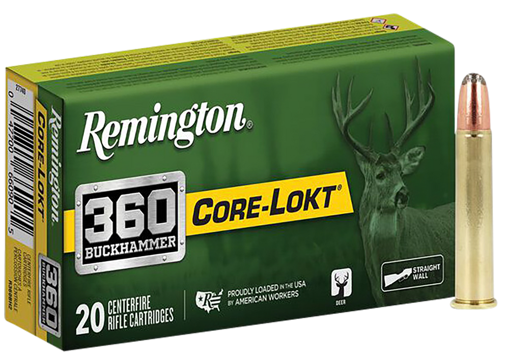 Remington Ammunition R27743 Core-Lokt  360Buckhammer 200gr Soft Point Core-Lokt 20 Per Box/10 Case