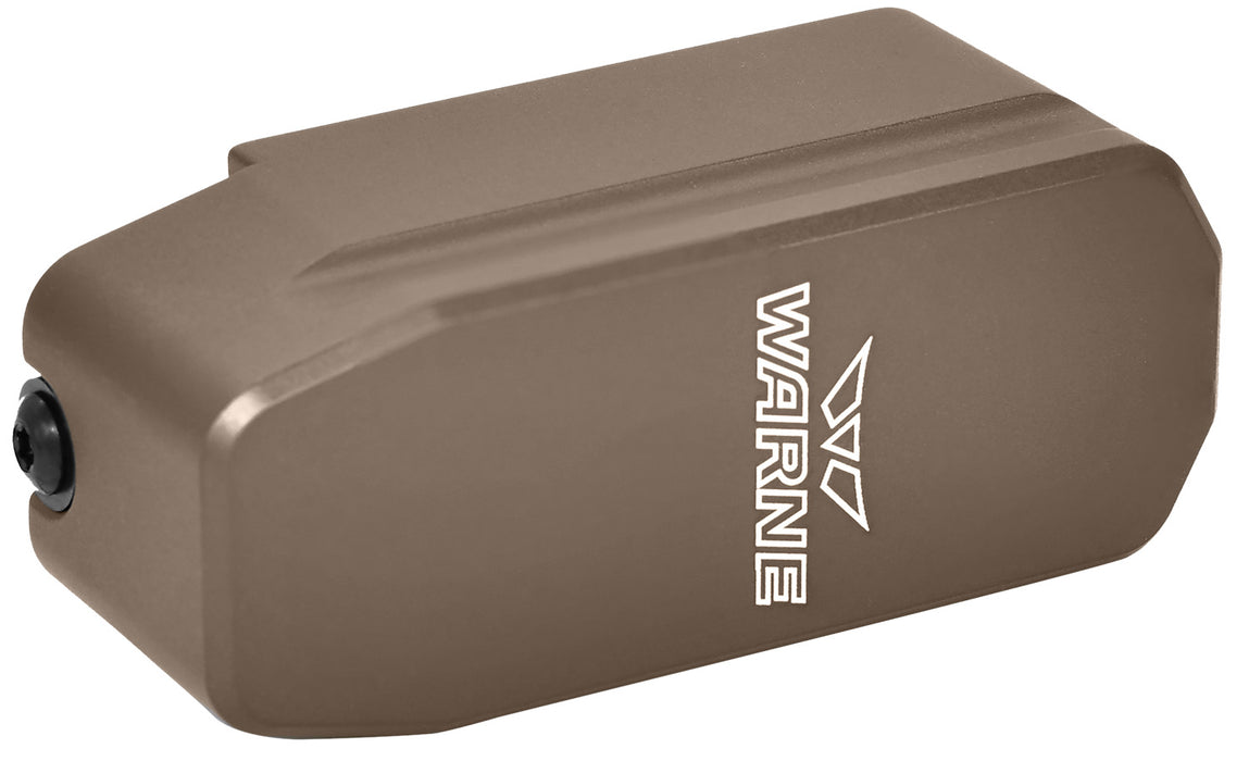 Warne 5008 Magazine Extension  Extension Fits PMAG 762 5rd Compatible w/ PMAG 762 Flat Dark Earth Aluminum